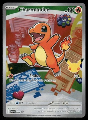 Pokemon Cards Charmander 038 Mega Evolution Promo LP *3