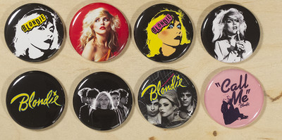 Blondie Buttons Set of 8 Pins Badges Free Returns