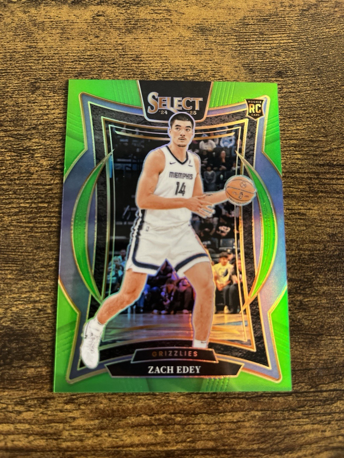 Zach Edey 2024-25 Panini Select Concourse Rookie #98 Neon Green /75