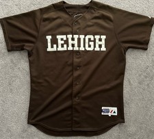 Lehigh University Mountain Hawks Baseball Game Worn Jersey Size 50