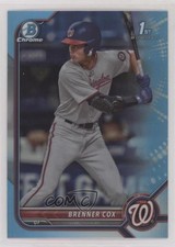 2022 Bowman Draft Chrome Sky Blue Refractor Brenner Cox #BDC-196 br7