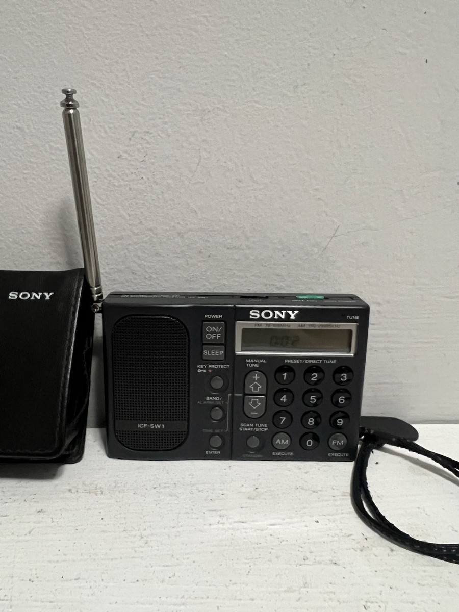 Sony ICF-SW1 Radio with Soft Case - Tested | eBay