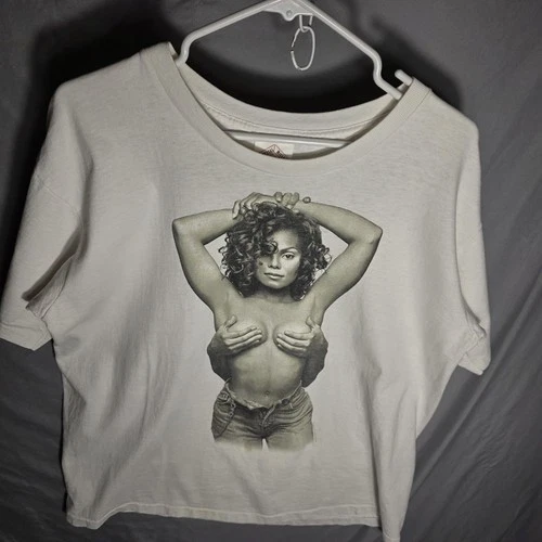 Janet Jackson World Tour Concert T Shirt Size X 1990s vintage concert t-shirt, vintage, size L, single stitch, B+ condition