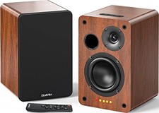 Saiyin Powered Bluetooth Bookshelf Speakers 4 Inch Woofer