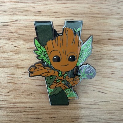 2025 Disney Parks Marvel We Are Groot Mystery Box Pin Letter V Groot as Thor