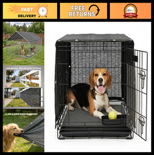 6' x 10' Black Dog Kennel Shade Cover - 90 UV Block Mesh Tarp with Grommets for