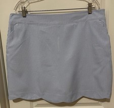 Vineyard Vines Performance Striped Scalloped Skort/Skirt sz 16 Stylish 