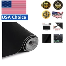 Soft and Flexible Black Suede Headliner Fabric - 79" x 60" for Easy Installation