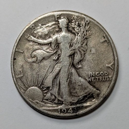 1941-P Walking Liberty Half Dollar — photo from the most recent tracked eBay sale
