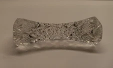 Antique Victorian French Cut Crystal Knife Rest, 4 inches long