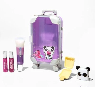 CLAIRE’S Claires Panda Gepäck Lipgloss Set ideal für Geschenke oder Party UVP 24,99