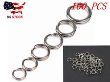 100PCS SIZE 3 11 Split Rings For Lures Hook Stainless Steel 304 Fishing Tackle