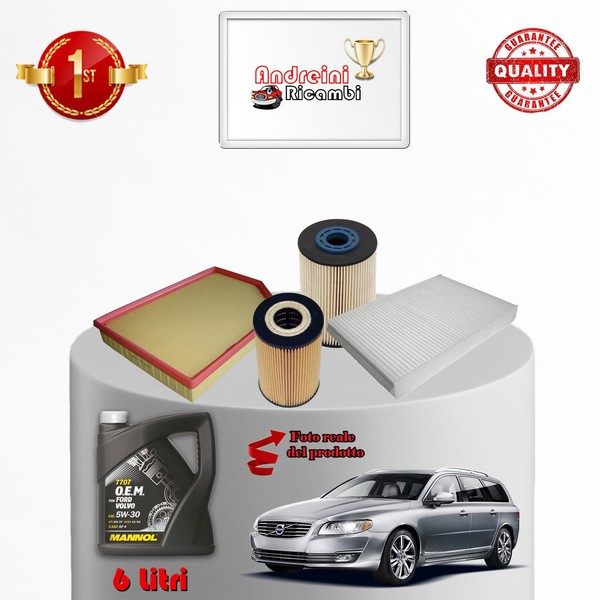Inspektionskit Filter Und ÖL Volvo V70 III 2.4 D4 133KW 181CV 2016->-image