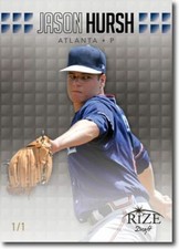JASON HURSH 2013 Rize Rookie BLACK BLANK BACK RC 1/1