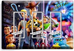 Toy Story 4 Woody Bo Peep Buzz 3 Gfci Light Switch Wall Plate Kids