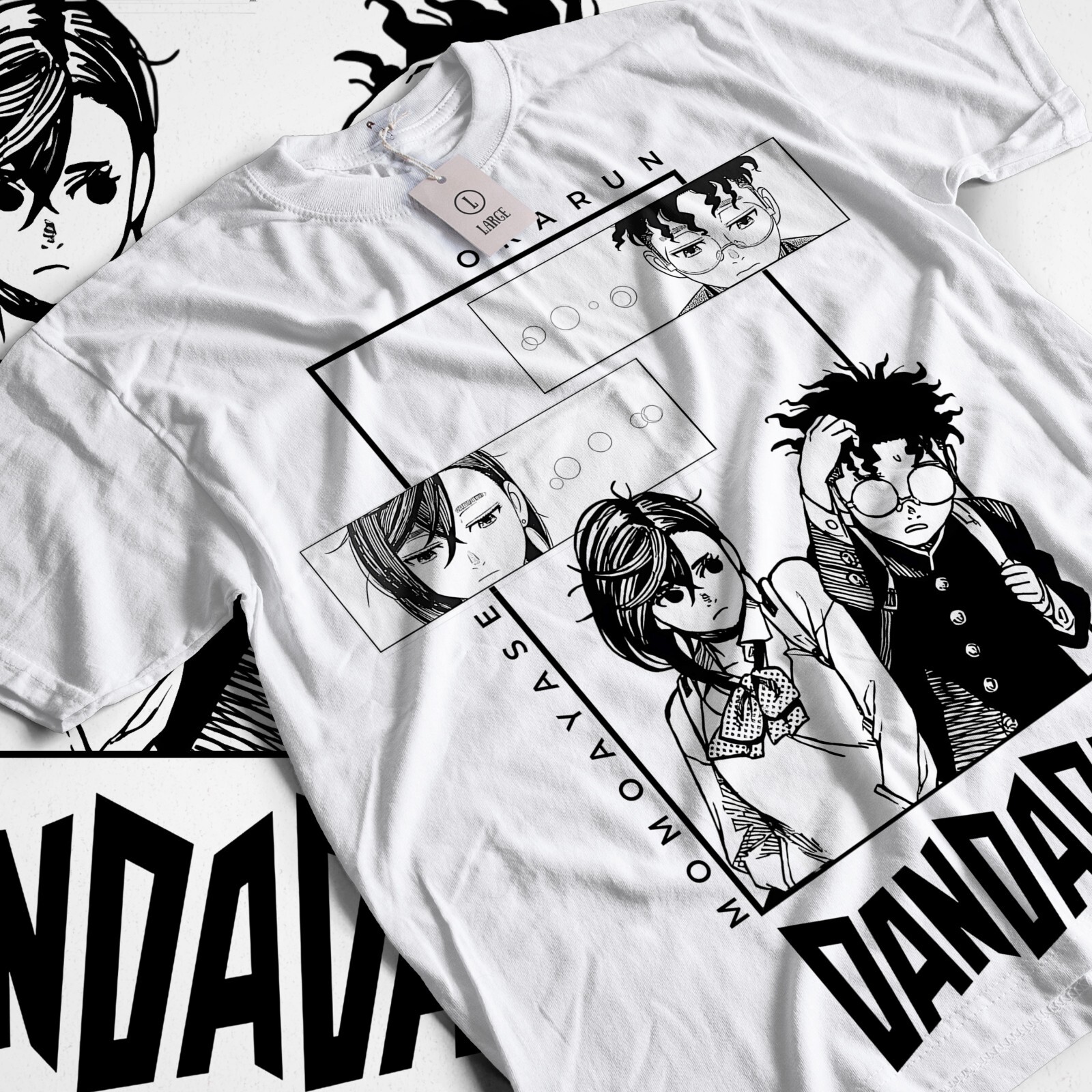 Dandadan Okarun Momo Anime Manga Shirt Perfect Gift for Anime Fans