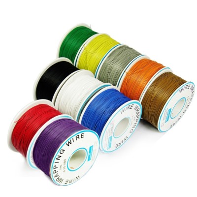 30AWG Insulated Single Core Copper Wire 250m PCB Wrapping Wire OK Breadboard