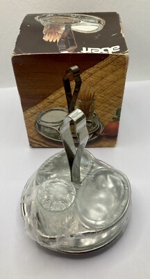Vintage 70er Abert Tre Pezzi Uniti Italy Neu Verpackt Gewürzset Retro Diner