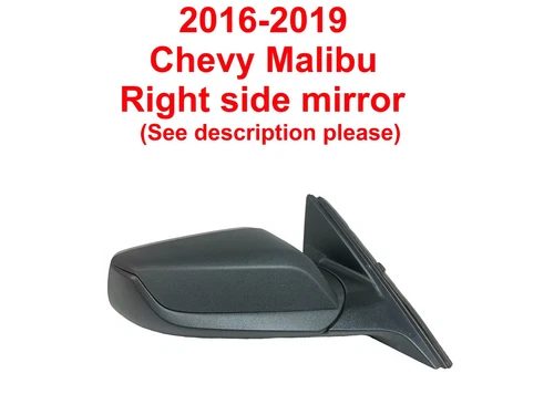 2016 2017 2018 2019 Chevy Malibu right side mirror TEXTURED 84466834 