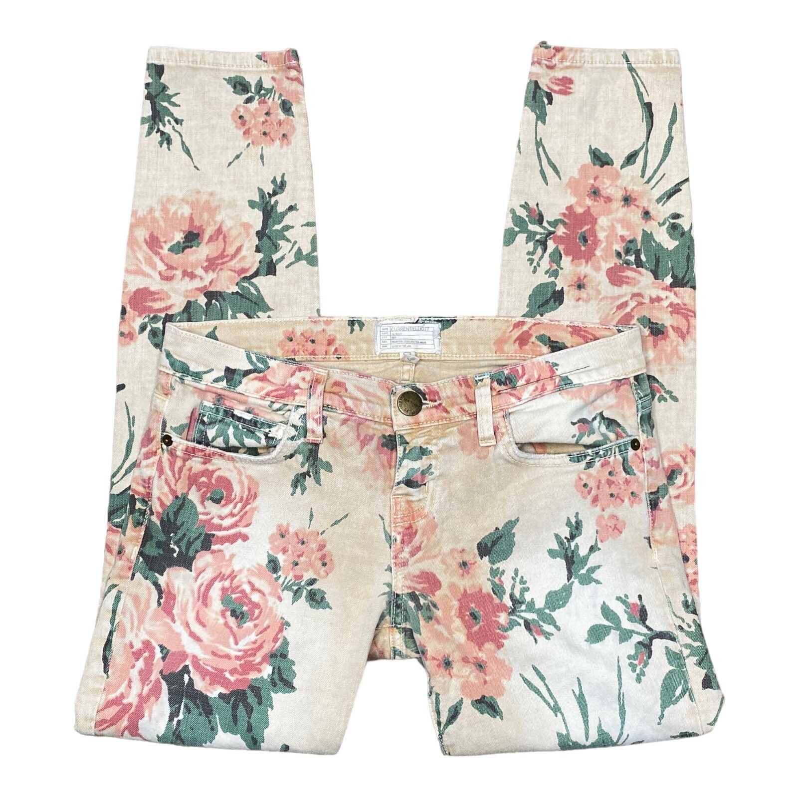 CURRENT/ELLIOTT The Stiletto Haystack Floral DENI… - image 2