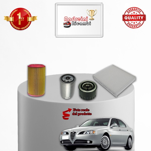 Set Service 4 Filter Alfa Romeo 166 2.4 JTD 120KW 163CV Von 2003-> 2007-image