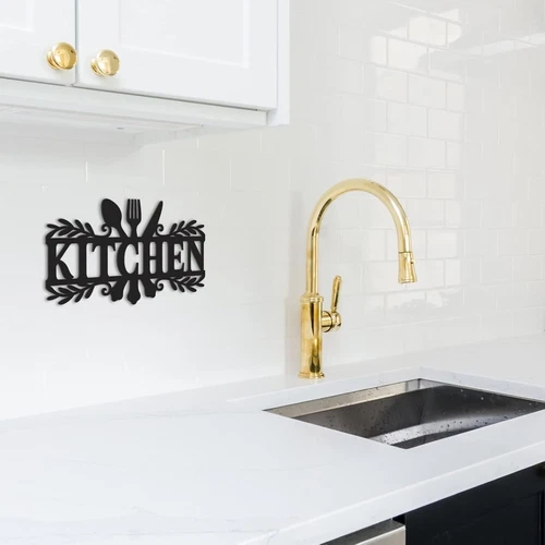 Rustikales Metall Küchenschild Esszimmer Wanddeko - Bild 2 von 8