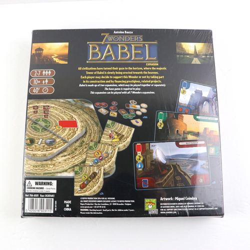 7 Wonders Babel Antoine Bauza Repos Produzione Gioco di Espansione SIGILLATO - Foto 6 di 7