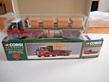 Corgi 19801 Bedford S Type + Flat Trailer & Load Eddie Stobart + Cert +box