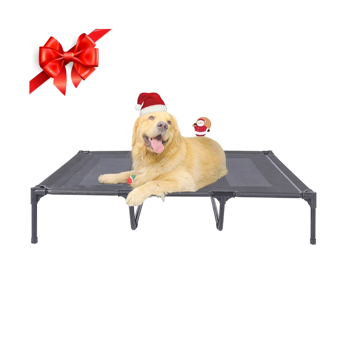 suddus Elevated Dog Bed for Large Dogs Portable Raised Outdoor