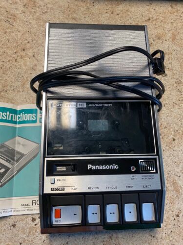 Vintage Panasonic Cassette Tape Recorder Model RQ-413S (1973) Made in Japan - Afbeelding 1 van 5