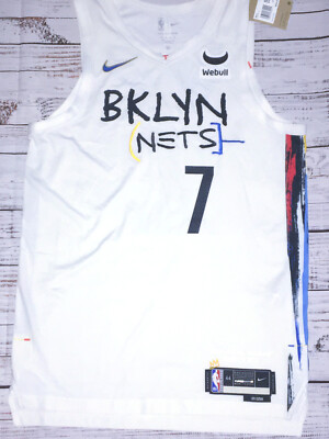 100% Authentic Nike Nets Kevin Durant City Pro Cut Jersey SZ 44  NWT Webull