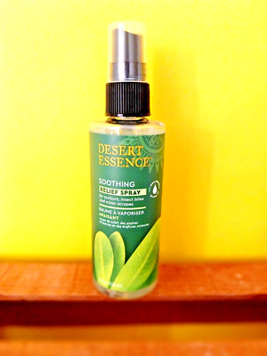 DESERT ESSENCE TEA TREE OIL RELIEF SPRAY WITH ESSENTIAL OILS * 4 OZ. SPRAY * NEW