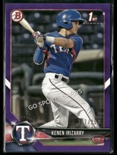 2018 Bowman Draft Purple /250 Kenen Irizarry #BD-140 RC Rangers