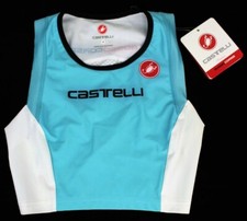 New Castelli Women's Free Tri Cycling Top Aqua, Large