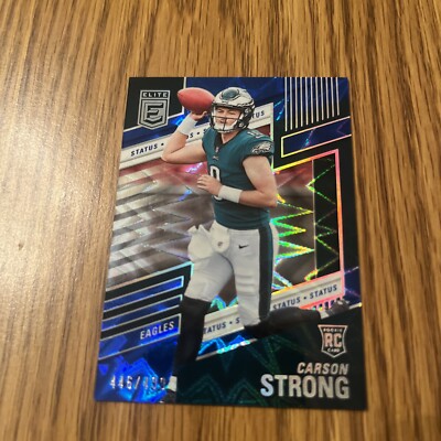 2022 Elite Carson Strong Philadelphia Eagles Status 446/499 Free ...