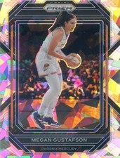 2023 Panini Prizm WNBA MEGAN GUSTAFSON #46 CRACKED ICE PRIZM MERCURY