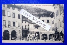 🔵CARTOLINA ANTICA DICOMANO PIAZZA BUONAMICI ANIMATA FERRO CHINA BISLERI BELLA🤣