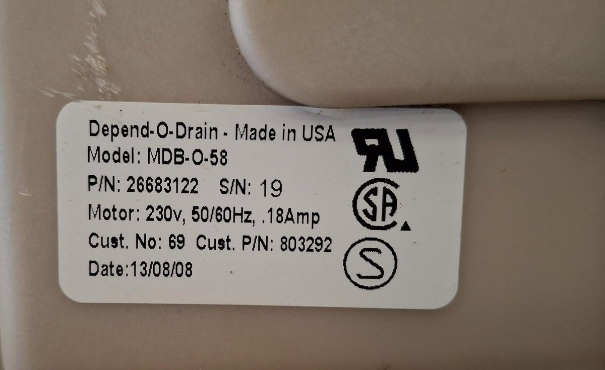 SPEED QUEEN Washer/Dryer VALVE GRAV DRAIN 230V, 60HzP/N: 803292