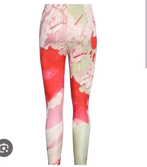 Leggings TwoTwinStyle para mujer talla S estampados en mármol multicolor #4 Foto 4 de 4