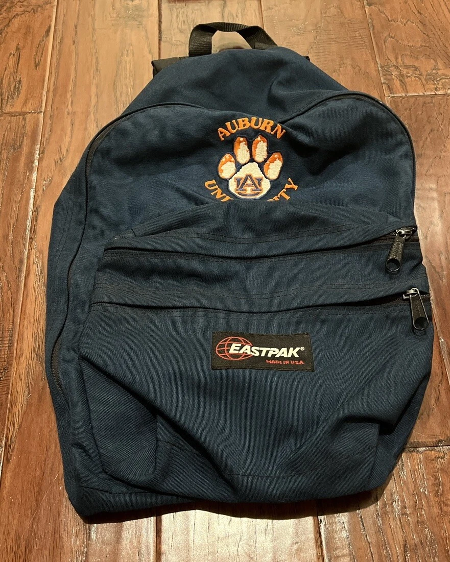 Vintage eastpak Auburn University backpack Solid Blue Retro