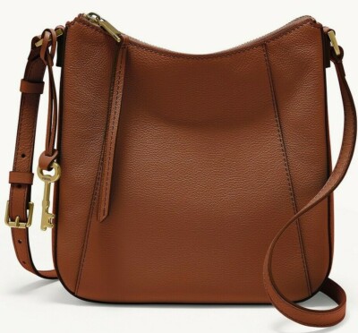 Fossil Talia Crossbody Shoulder Bag Brandy Brown Leather