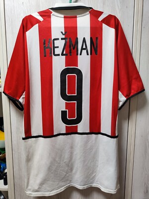 Size L PSV Eindhoven 2002-2004 home football shirt jersey Kezman