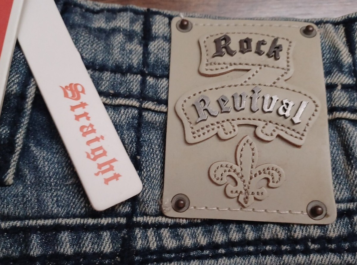 NEW W/TAGS ROCK REVIVAL BENSON SZ 32 (33.5W×33.5L) STRAIGHT
