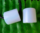 2Pcs 16x16mm White Opal Column Cylinder Large Hole Beads Hole:6mm ET1791