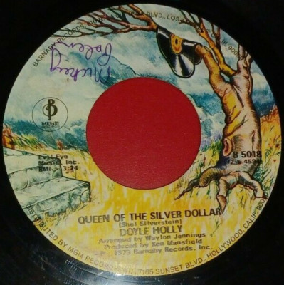 Vintage 45RPM Record : Doyle Holly, Queen of the Silver Dollar
