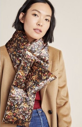 Anthropologie Scarf Neck Wrap Velvet 