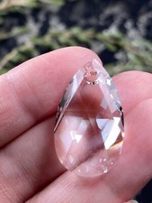 SWAROVSKI 6106 Pear Pendant Crystal Clear 22mm Pendant Teardrop 2pc