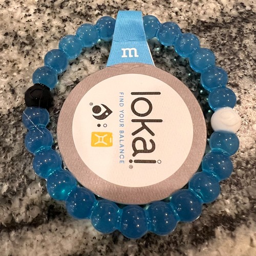 NEW Lokai Water Cause Collection Limited Edition Bracelet Blue Choose Size S-L - Picture 6 of 7