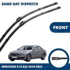 Front Windscreen 24" 22" Flat Aero Wiper Blades Pair for Mercedes E-Class 16-24