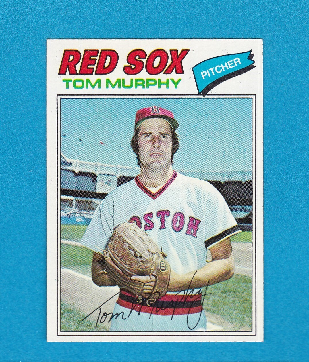 1977 TOPPS BASEBALL SET BREAK 396 TOM MURPHY RED SOX NM/MT+